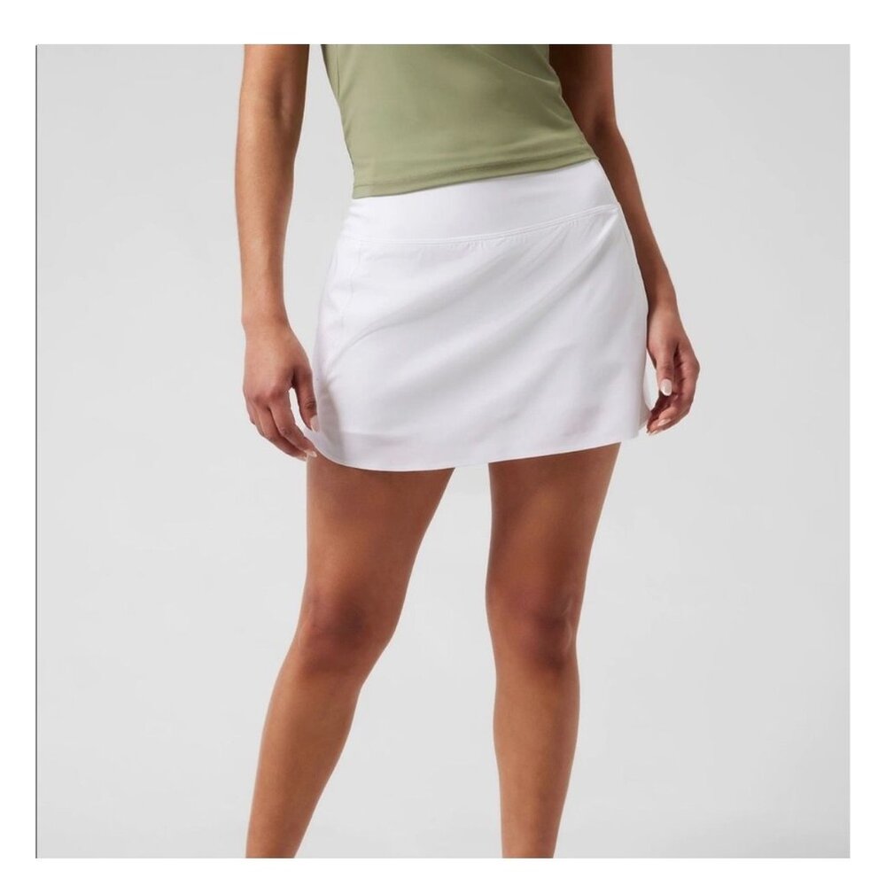 Athleta women's XL white run‎ with it skort athletic tennis golf pickleball